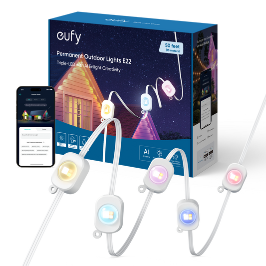 eufy Permanent Outdoor Lights E22（15m with 30 lights）